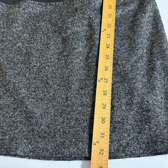 Theory Dress Womens 4 Black Gray Wool Blend Nalani Long Sleeve Stretch Retro - Picture 12 of 13